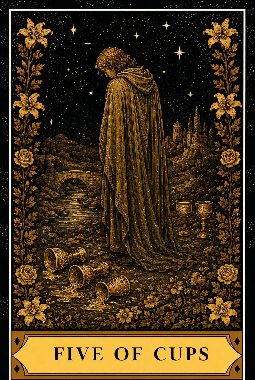 Five of Cups tarot card
