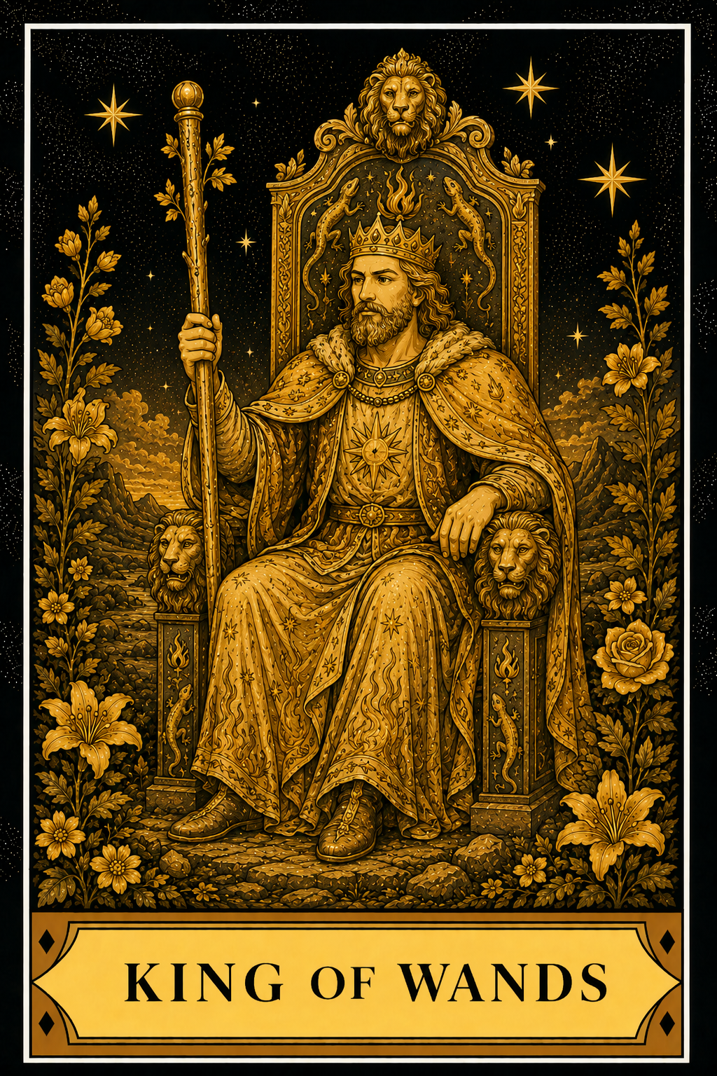 King of Wands tarot card