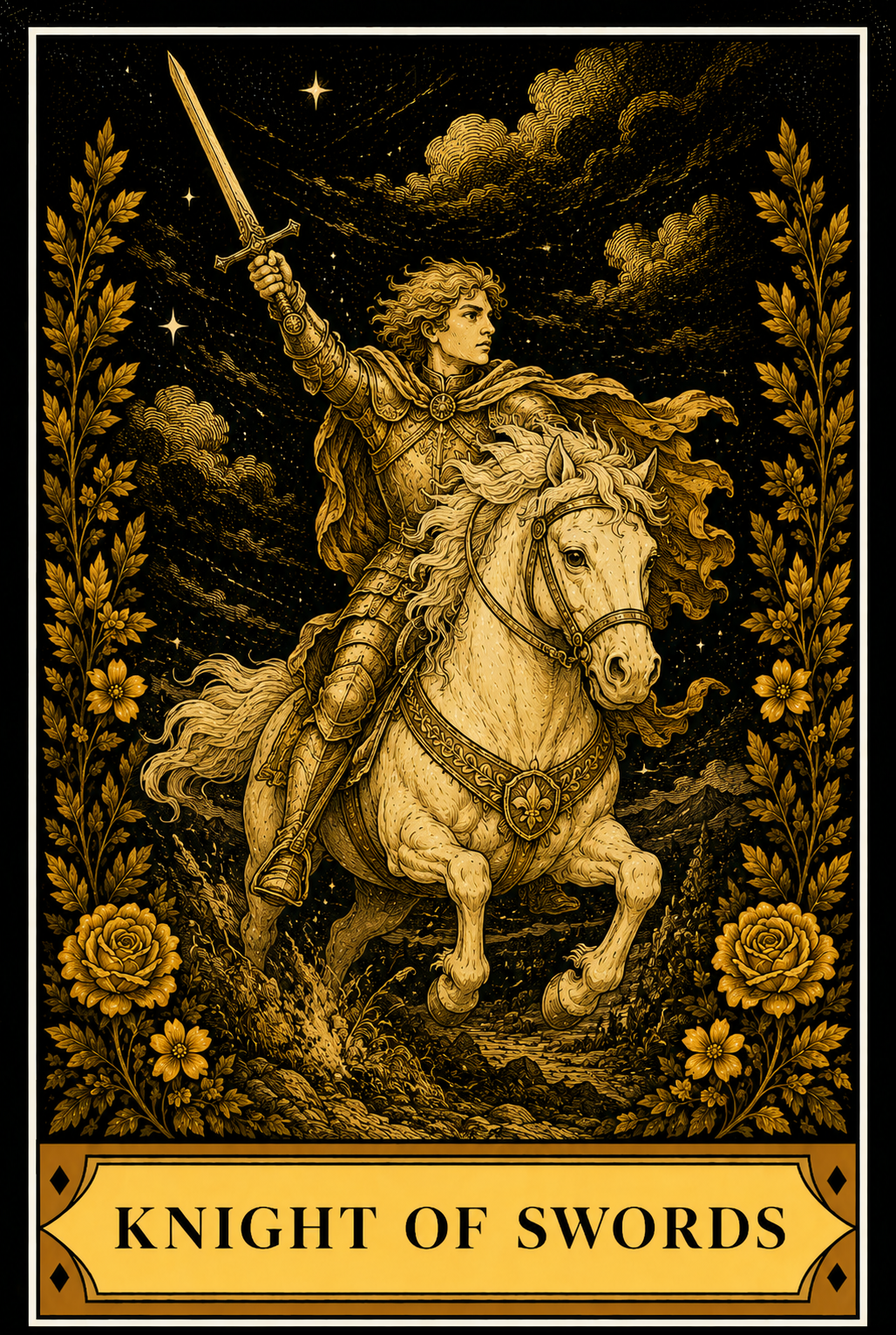 Knight of Swords tarot card