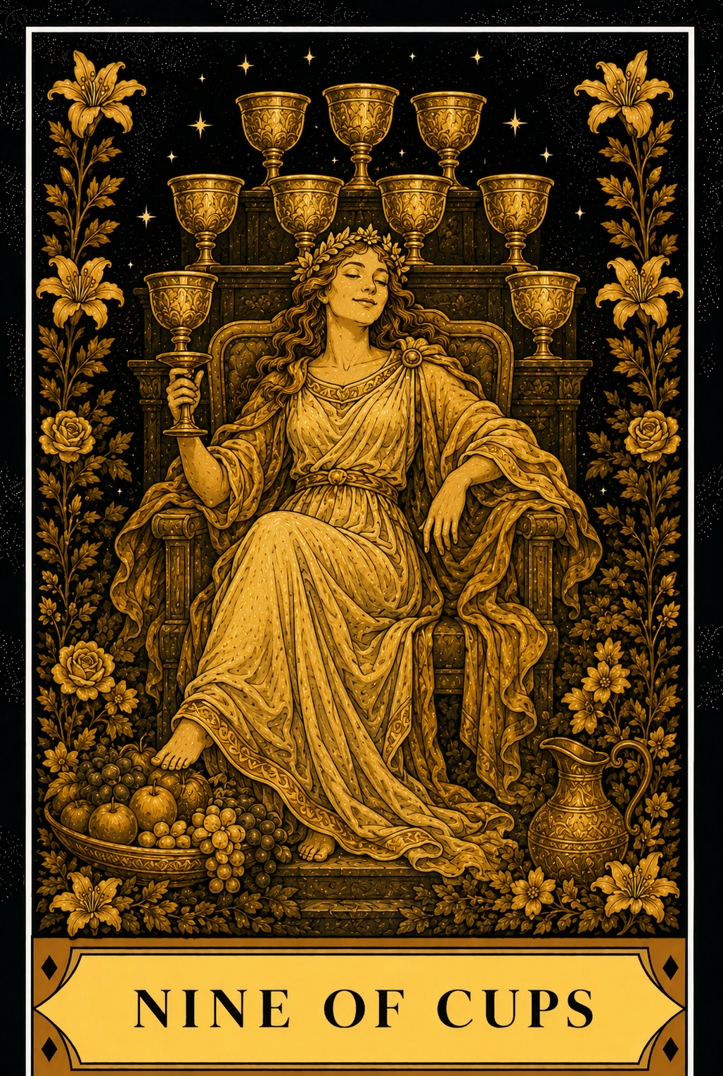 Nine of Cups tarot card