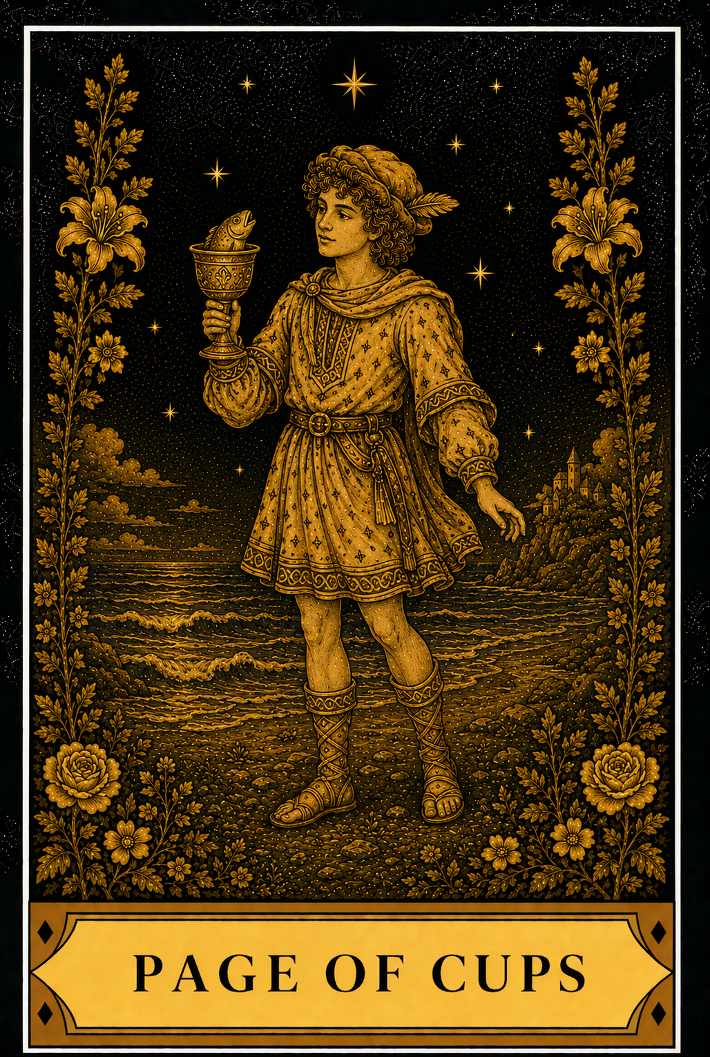 Page of Cups tarot card
