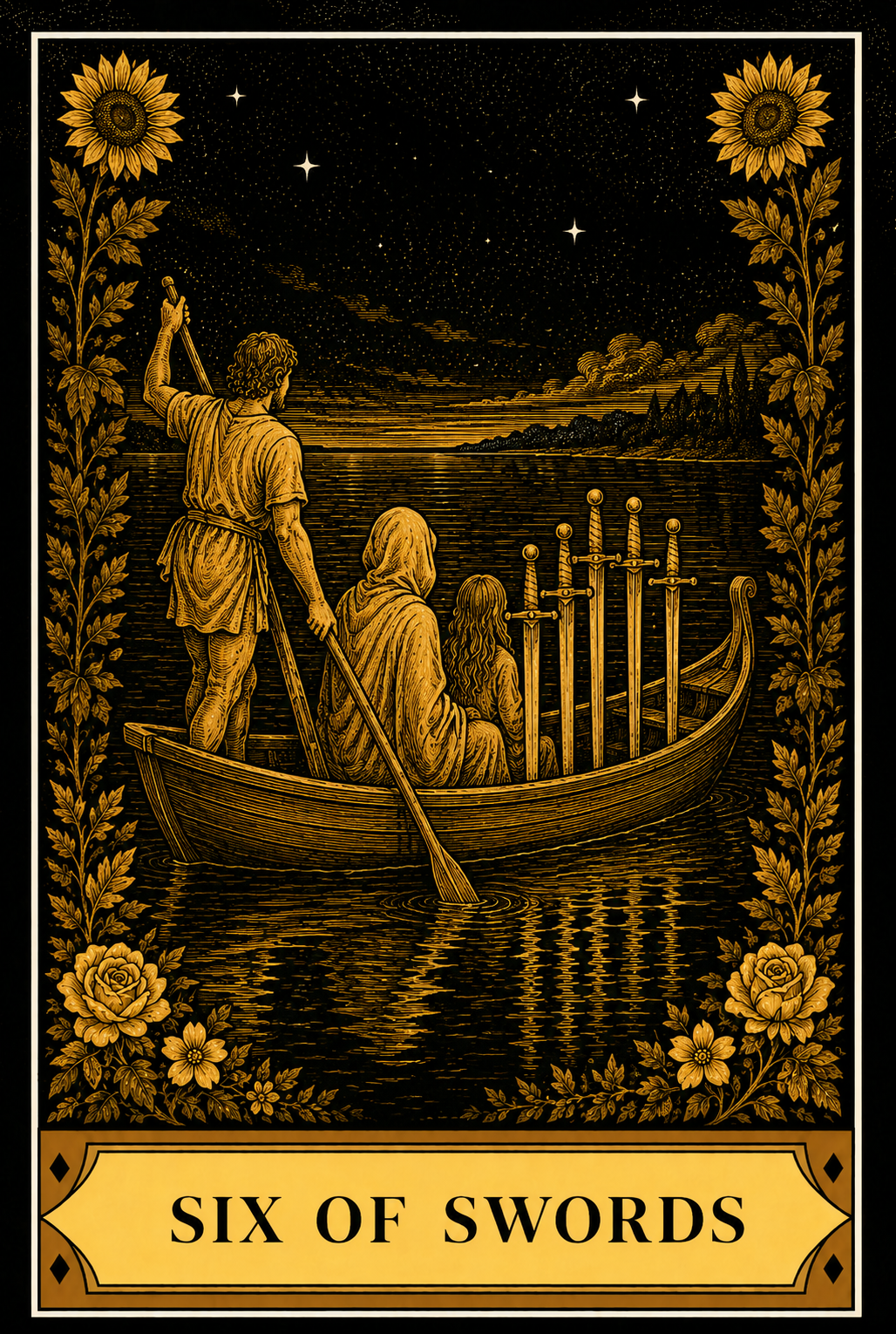 Six of Swords tarot card