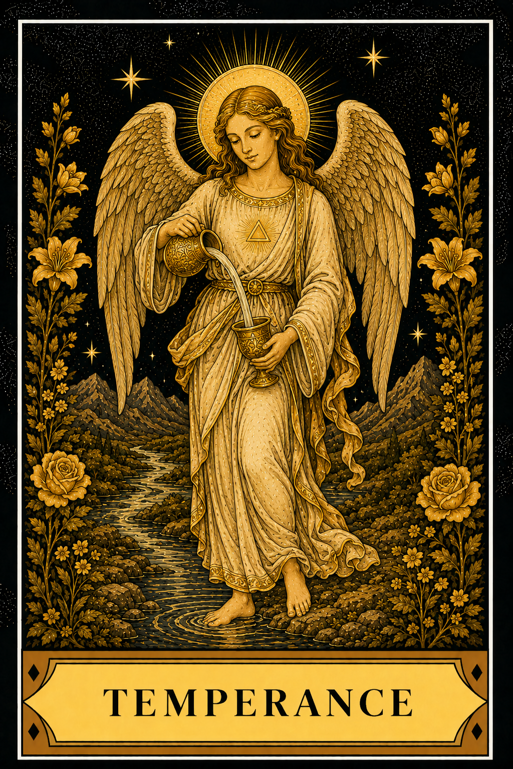Temperance tarot card