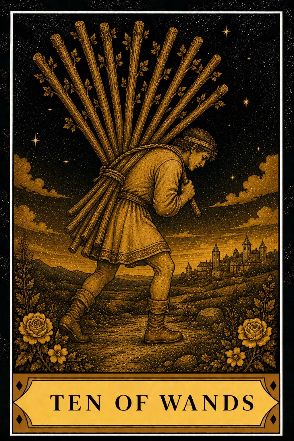 Ten of Wands tarot card